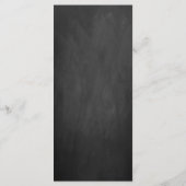 のぶら下がったハートツリーのChalkboardのメ結婚ニュー メニュー (裏面)