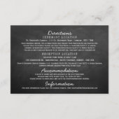 のぶら下がったハートツリーチョーク結婚ボードコレクション エンクロージャーカード (裏面)