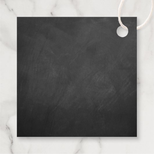 のぶら下がったハートツリーチョーク結婚ボードコレクション フェイバータグ (裏面)