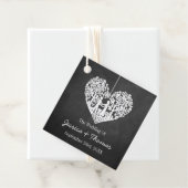 のぶら下がったハートツリーチョーク結婚ボードコレクション フェイバータグ (インサイチュ)