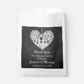 のぶら下がったハートツリーチョーク結婚ボードコレクション フェイバーバッグ (正面)