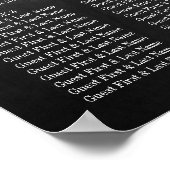 のぶら下がったハートツリーチョーク結婚ボードコレクション ポスター (角)