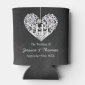 のぶら下がったハートツリーチョーク結婚ボードコレクション 缶クーラー (裏面)