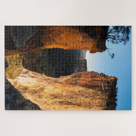 のぶら下がったロックブルーマウンテンズサンライズ1014ピース ジグソーパズル (横)