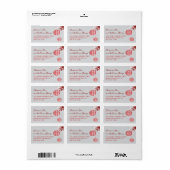 のぶら下がった二重西赤ランタン禅竹葉製品 ラベル (フルシート)