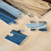 のぶら下がった着色糸の束 ジグソーパズル (側面)