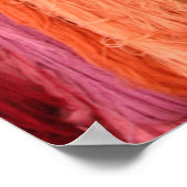 のぶら下がった着色糸の束 ポスター (角)