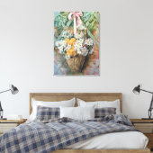のぶら下がった花のバスケット キャンバスプリント (インサイチュ (寝室))