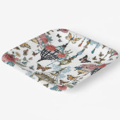 のぶら下がった蝶のシャンデリアフローラ ペーパープレート (傾斜あり)