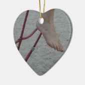 のぶら下がった足登山フレーム足遊び場砂 セラミックオーナメント (左)