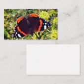 のまれなアカタテハチョウ蝶および蜂 割引カード (正面/裏面)