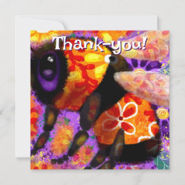 のまわりにお洒落フローラオレンジ赤黄 ノートカード