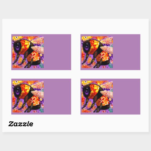 のまわりにお洒落フローラオレンジ赤黄 長方形シール (シート)