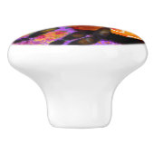 のまわりにお洒落フローラ赤黄パープル セラミックノブ (側面)