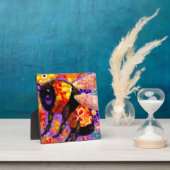 のまわりにお洒落フローラ赤黄パープル フォトプラーク (インサイチュ)