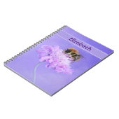 のまわりにがピンク色の花に止まる ノートブック (左側)