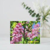 のまわりにがライラックを舞い上がる ポストカード (スタンド正面)
