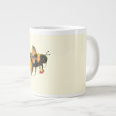 のまわりにが蜜と花粉を集める ジャンボコーヒーマグカップ (正面右)