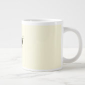 のまわりにが蜜と花粉を集める ジャンボコーヒーマグカップ (右)