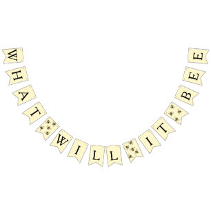 のまわりにのテーマのベビーの蜂のシャワー バンティングフラッグ