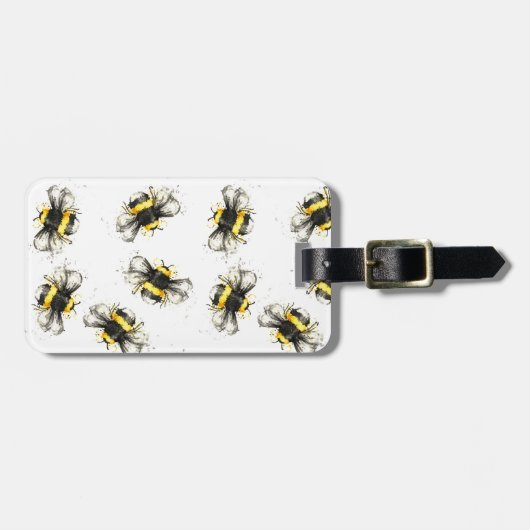 のまわりにのプリント-自然なプリント ラゲッジタグ (正面横)