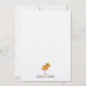 のまわりにのベビーシャワーの招待状 招待状 (裏面)