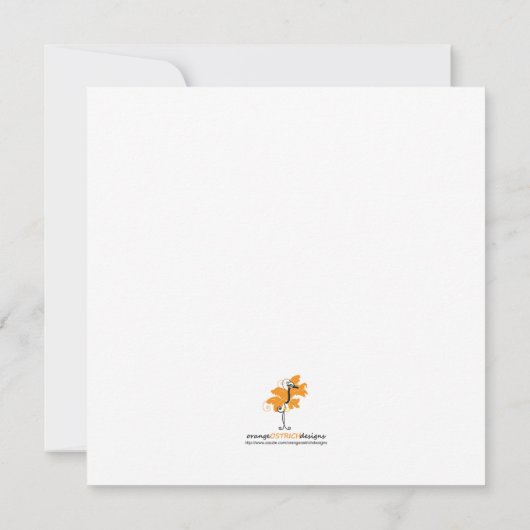 のまわりにのベビーシャワーの招待状 招待状 (裏面)