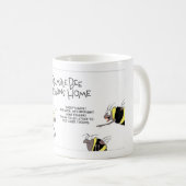 のまわりにのリターンは家へ帰ります コーヒーマグカップ (正面右)