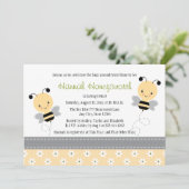 のまわりにの双生児のベビーシャワー招待状 招待状 (スタンド正面)