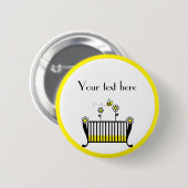 のまわりにの水玉模様のベビーシャワー 缶バッジ (正面&裏面)