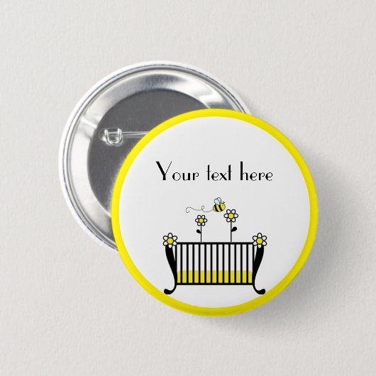 のまわりにの水玉模様のベビーシャワー 缶バッジ (正面&裏面)