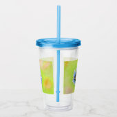 のまわりにの花絵画の アクリルタンブラー (右)