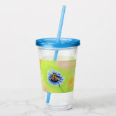 のまわりにの花絵画の アクリルタンブラー (裏面)