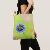 のまわりにの花絵画の トートバッグ (クローズアップ)