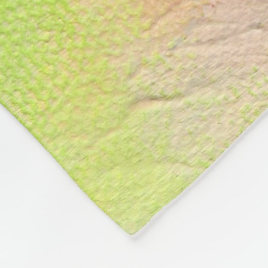 のまわりにの花絵画の フリースブランケット (角)