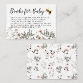 のまわりにの赤ちゃんシャワーブックリクエスト エンクロージャーカード (正面/裏面)