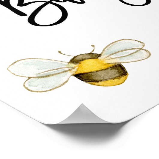 のまわりにの赤ちゃんシャワー歓迎サイン ポスター (角)