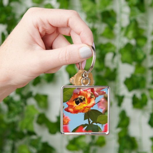 のまわりにはの上がりました キーホルダー (手)