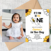 のまわりにひまわり最初の誕生日パーティー 招待状