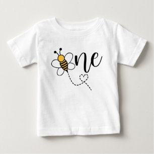 のまわりにをテーマにした第1の誕生日ベビー ベビーTシャツ