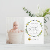 のまわりにをテーマにした誕生日サンキューカード 招待状 (スタンド正面)