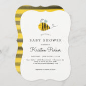 のまわりにをテーマにした赤ちゃんシャワー招待状カード 招待状 (正面/裏面)