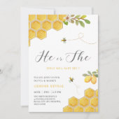 のまわりにイエローハニカムベビー性発現 招待状 (正面)