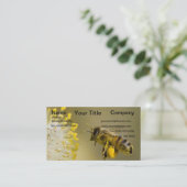 のまわりにイエローフラワー名刺 名刺 (スタンド正面)