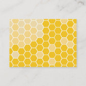 のまわりにイエローベビーシャワーおむつラッフル エンクロージャーカード (裏面)