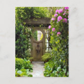 のまわりにイギリス、ガーデンゲート、カントリーガーデン ポストカード (正面)