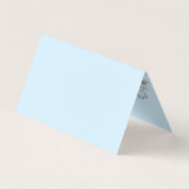 のまわりにエレガントフローリストフローラ折り畳み 名刺 (裏面)