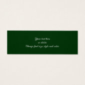 のまわりにオンオダマキ（植物）フラワーミニブックマーク (裏面)