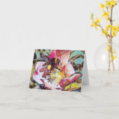 のまわりにオンバラ油絵グリーティングカード カード (黄色い花)