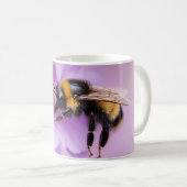 のまわりにオンピンクの花マグカップ コーヒーマグカップ (正面右)